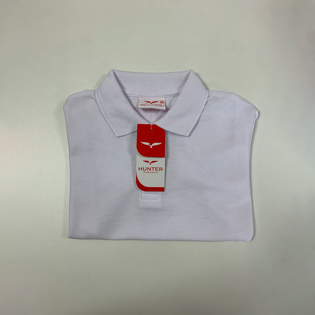 Scoil Naomh Feichín - White Polo Shirt