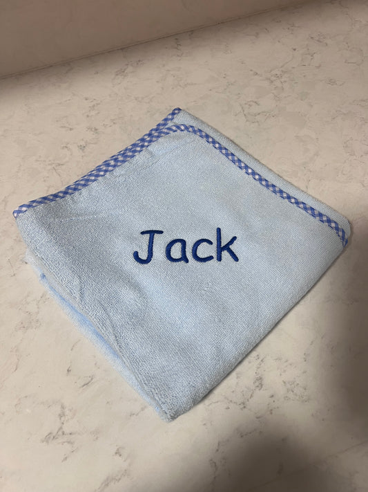 Personalised baby towel