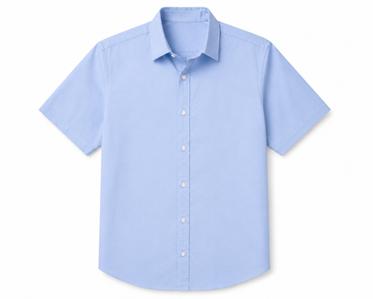 Short Sleeve Blue Shirt